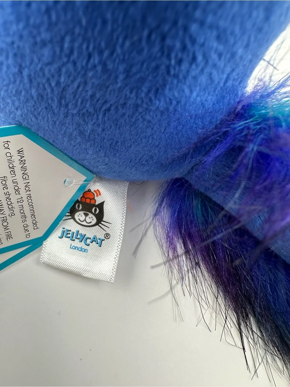 NWT Jellycat Blue Andie Axolotl retired